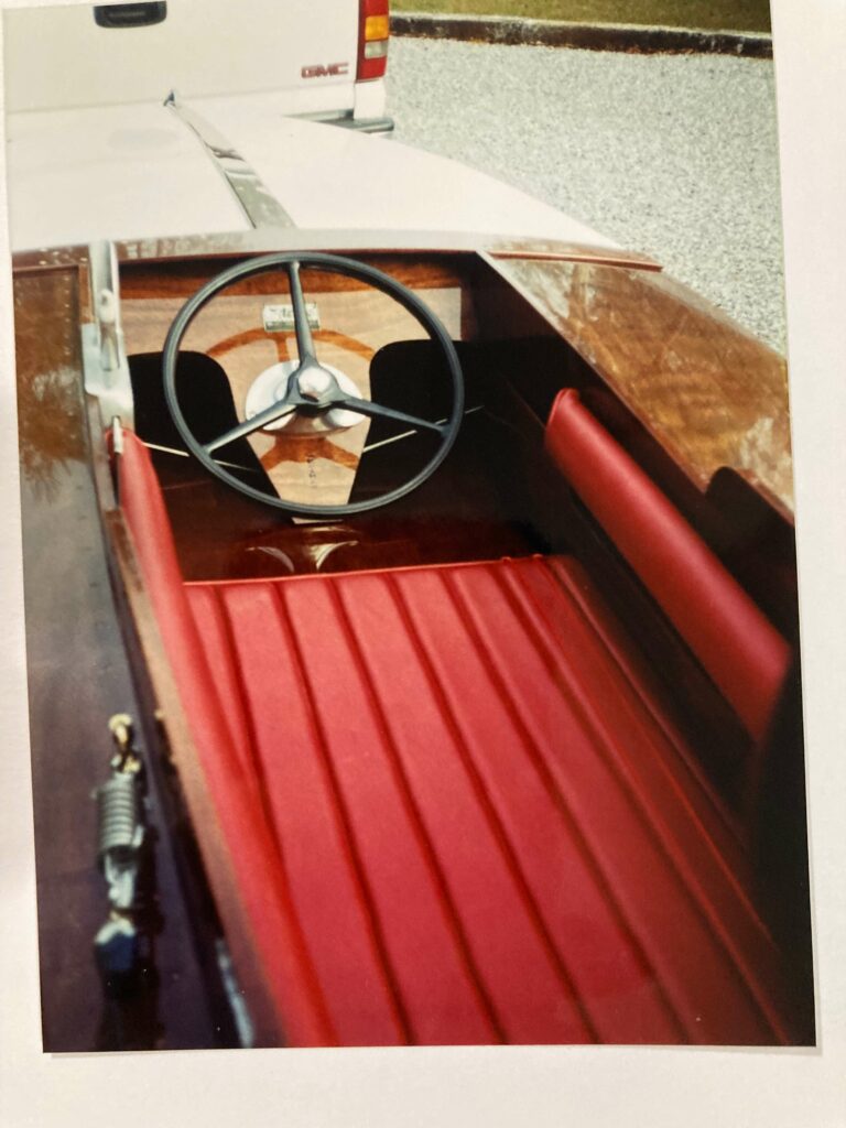 Ron Corder Customs A photo of a boat with a steering wheel and steering wheel.